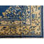 Tapis chinois à motif floral antique de couleur pièce bleu clair antique du début du 20e siècle