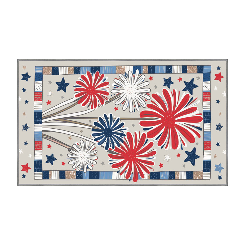 Tapis vacances des fêtes The Holiday Aisle®, Tapis de couloir 2 pi x 4 pi