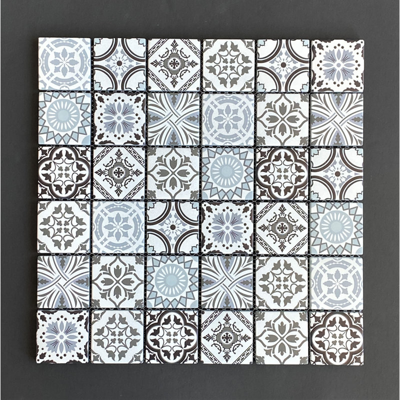 Inkjet Glass Bathroom Wall Mosaic Tile