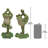 Set of 2 Boogie Down, Dancing Frog Statue