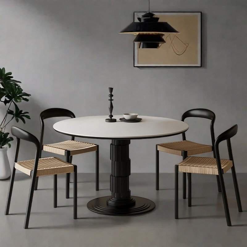 Petite table et chaise de style explosion, H 29,5 po x L 43,3 po x l 43,3 po