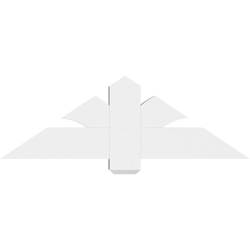 Support pour pignon en PVC Redmond, H 16 po x l 48 po (pas: 8/12), P 4 po x F 6 po