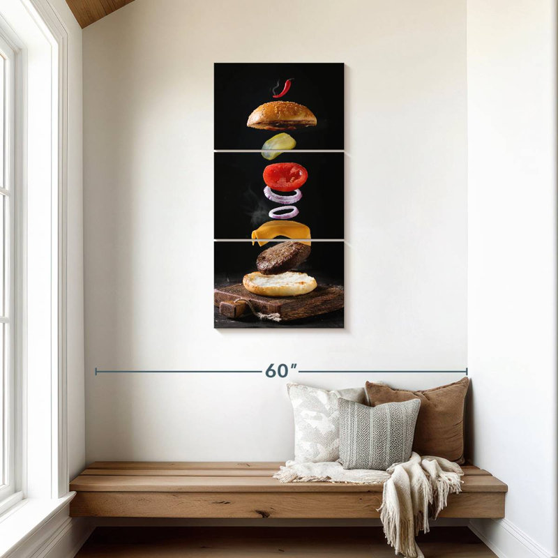 Burger, 44" H x 21" W