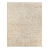 Jaipur Living Pranhita APS01 Handknotted Medallion Tan and Cream Area Rug (9'x12')