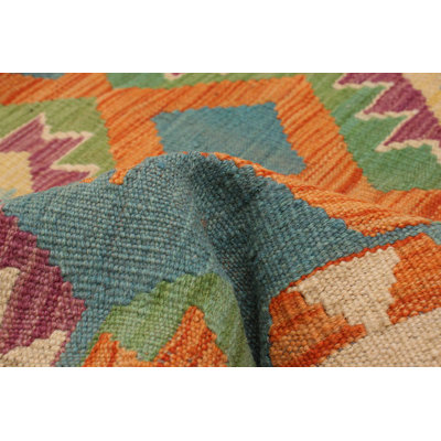 Tapis unique en laine nouvel âge 3 pi 5 po x 4 pi 11 po