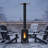 70,000 BTU Wood Pellet Patio Heaters with Wheels & Glass Window, Outdoor Heater for Patio, Backyard & Commercial Use