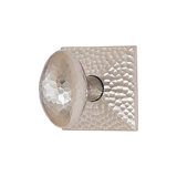 Privacy Hammered Egg Knob with Hammered Rose