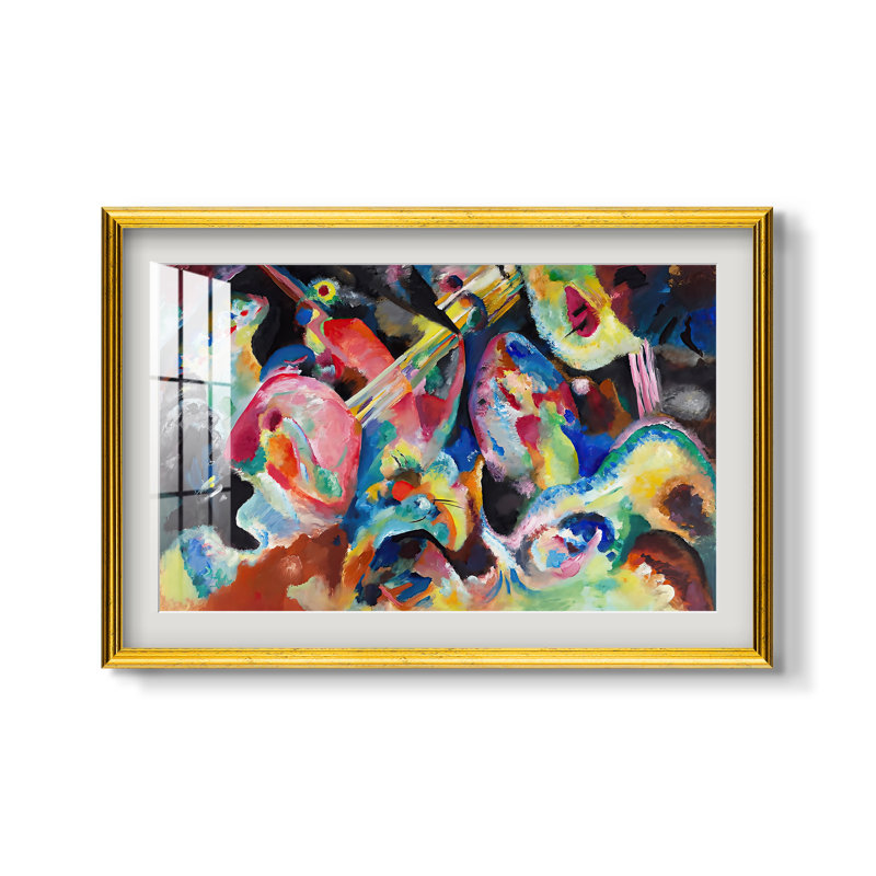 Improvisation. Déluge, 1913 - Wassily Kandinsky - Estampe encadrée sur mesure, 16x22 INNER SIZE, Framed Print with Mat