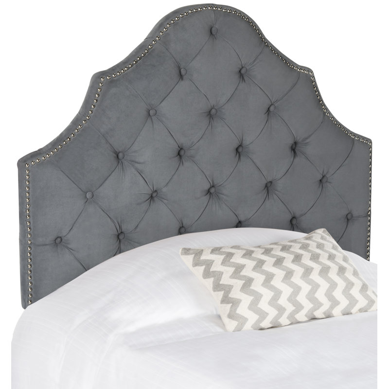 Danile Upholstered Headboard, Twin, Gray