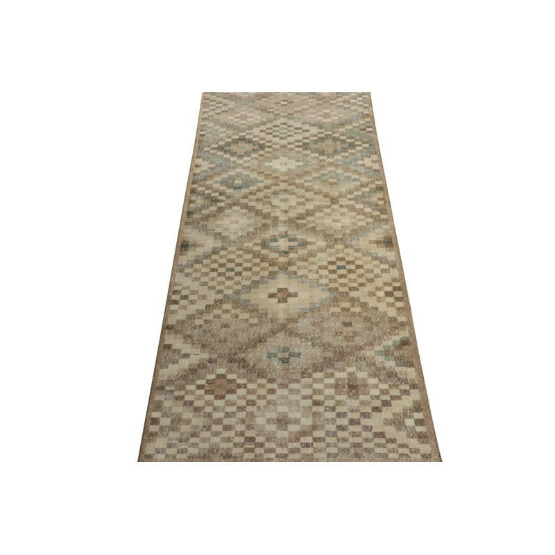 One-of-a-Kind Runner 4' X 10' Hand Knotted Area Rug