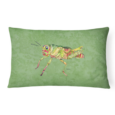 Coussin décoratif intérieur/extérieur contemporain sauterelle