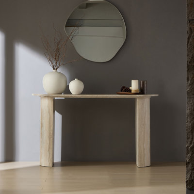 Canapé et console en faux marbre, table d'entrée étroite en MDF moderne