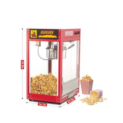 Babevy 8 Oz. Tabletop Popcorn Machine, Popcorn Machine Stand / Cart