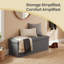 110x38x38cm Linen Upholstered Storage Bench-121935964