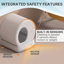 UBPET Automatic, Self-Cleaning Litter Box with App & Camera for Multiple Cats