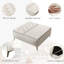 35 Inch Wide Square Storage Benches Coffee Table With Lift Top Oversized Storage Ottoman In Upholstered For Living Room
