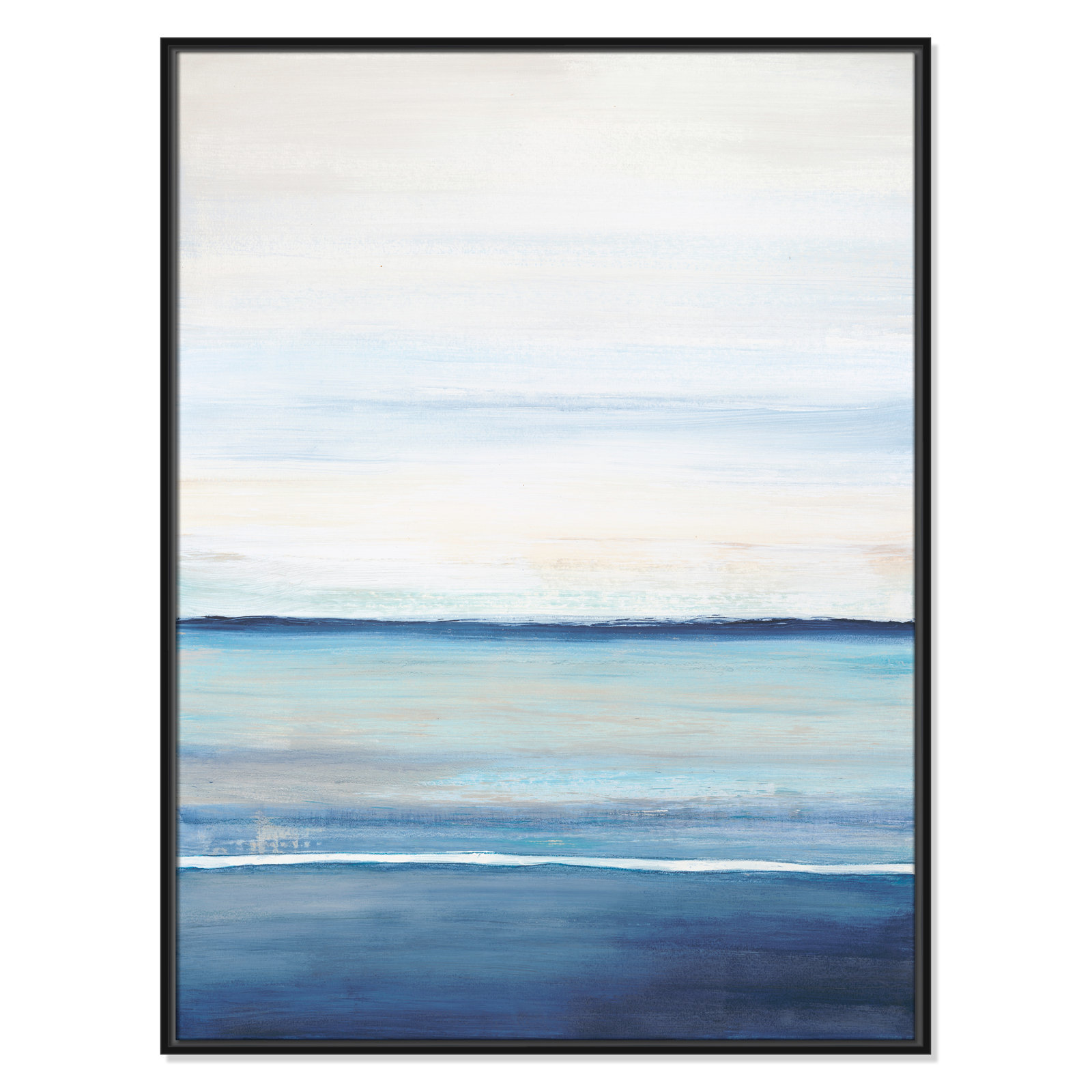 Emmit "Distant Whispers" Print by Filippo Ioco, Black Framed Canvas, 41.5" H x 31.5" W x 2" D