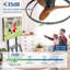 Ventilateur de plafond à pales en bois massif avec lumière et télécommande - Conception à profil bas de 24 po, ventilateur à DEL encastré moderne à intensité variable 3000-6000K, Fandelier pour chambre à coucher, cuisine, salon