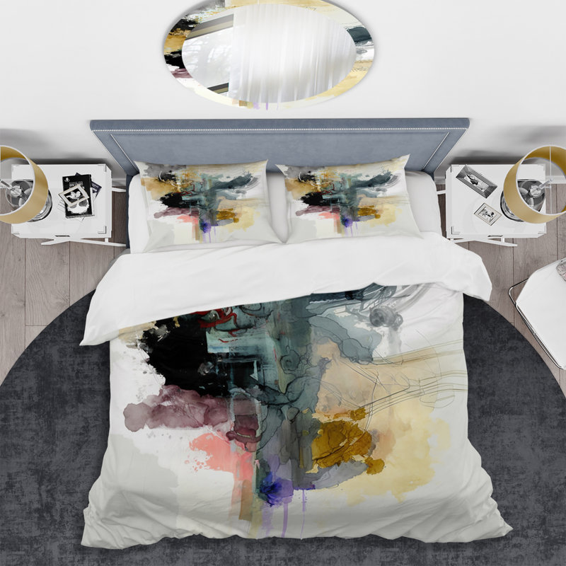 Alizarin Order II BeddingMicrofiber / Polyester Duvet Cover Set, Queen Duvet Cover + 2 Standard Shams