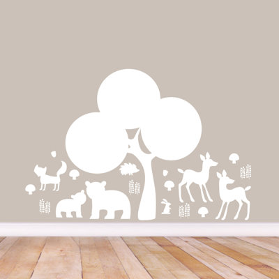 Décalcomanie murale forêt forestière