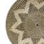 Décoration murale en forme de panier de mer tissé à la main avec accents noirs et blancs Seagrass