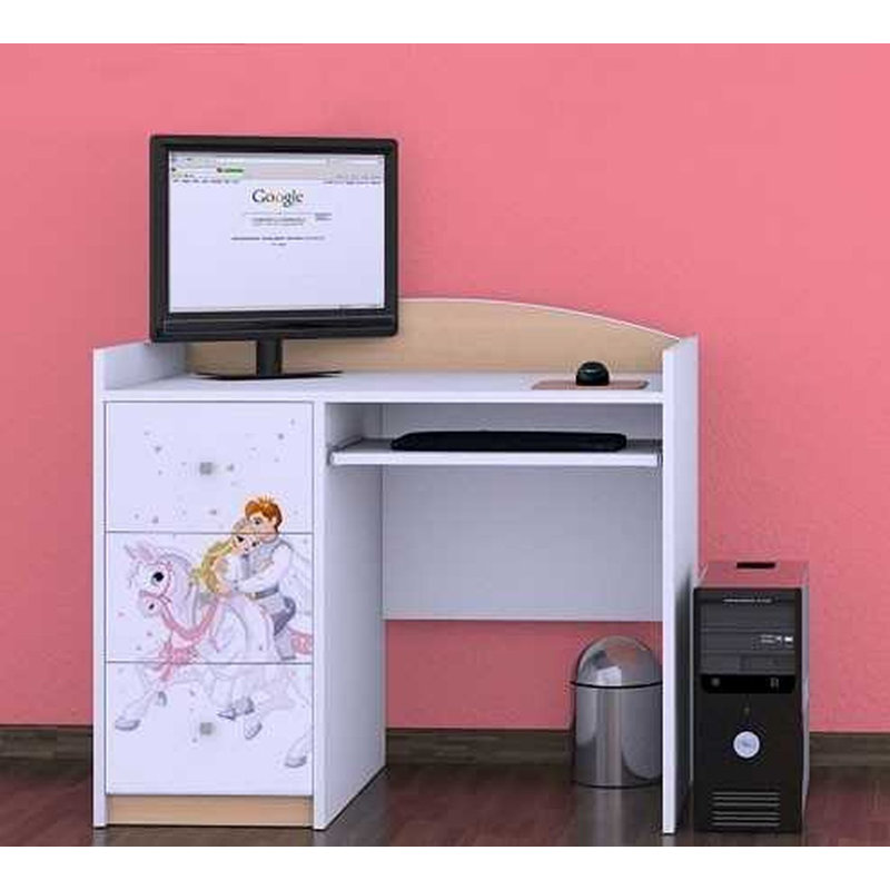 Zelman 100cm Computer Desk, Beige