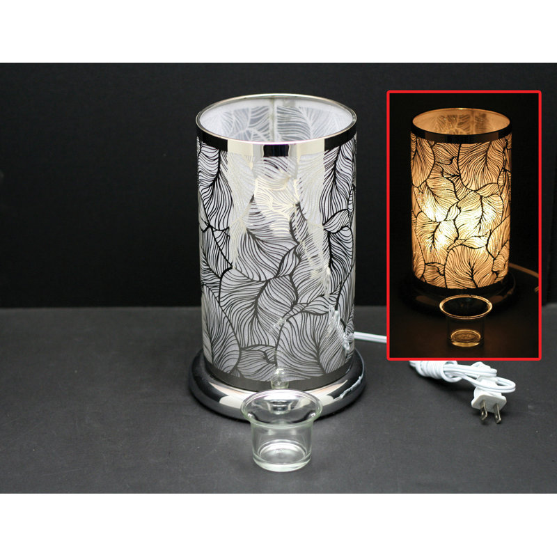 Lampe de table argentée 9,5 po Antinette
