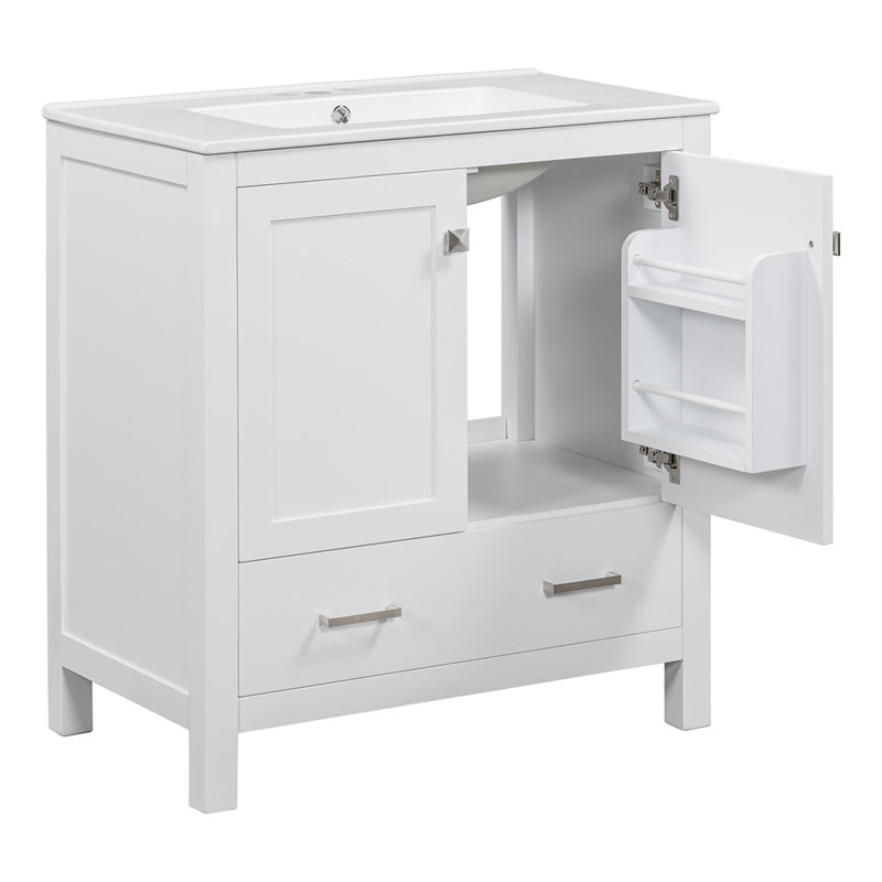 Meuble-lavabo simple avec plateau Hymir 30,01, Gris