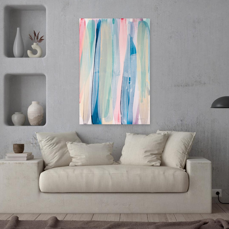 Acapulco II, art contemporain abstrait, H 36 po x l 24 po