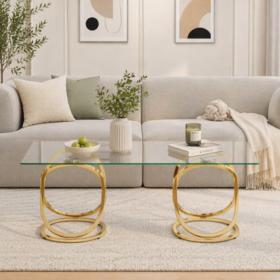 Rectangle Tempered Glass Coffee Table