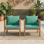 Ensemble de 2 fauteuils d'appoint pour patio avec accoudoirs et coussins-827167897
