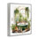 Baignoire tranquille avec bougies et verdure, estampe numérique, design par lettré et doublé