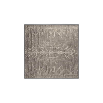Tapis gris lavable à la machine