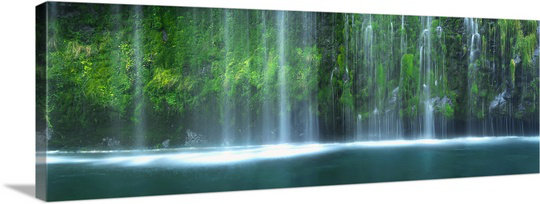 «Hidden Paradise» par Simrah, Natalie Mikaels, reproduction de photo, H 13 po x l 36 po x P 1,5 po, Toile