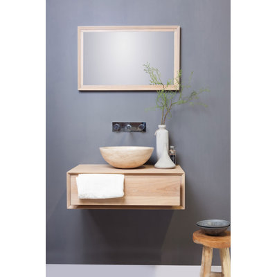 Ladzi Brown Stone Handmade Circular Bathroom Sink
