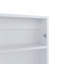Armoire à pharmacie à miroir étroit H 25,7 "x l 15,7", une porte avec trois tablettes intérieures pour la salle de bain, blanc cuisine-1134075749