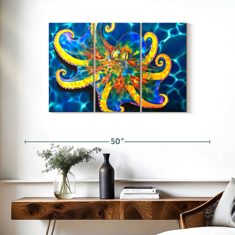 Brampt Caribbean Octopus, 24" H x 38" W