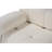 Modern 3-Seat Sofa, White Fabric, 114.2 x 37.4 x 29.5 inches | BEECH WOOD & CHIPBOARD Frame | 100% Polyester, Detachable Back & Arms | 28 DNS Foam for Soft Comfort | Easy-Clean Fabric, Stylish Home Living