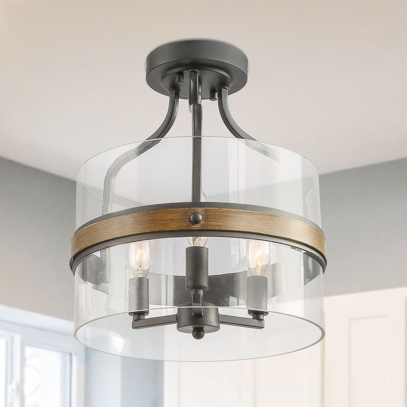 Jonesboro Glass Semi Flush Mount