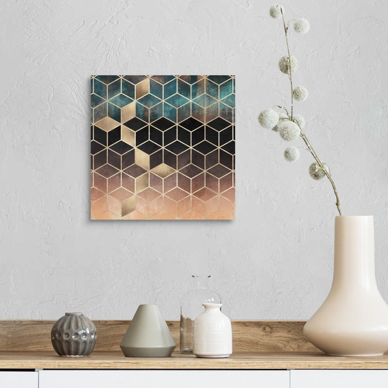 Ombre Dream Cubes - impression sur toile, Toile tendue, H 12 po x l 12 po x P 1,25 po