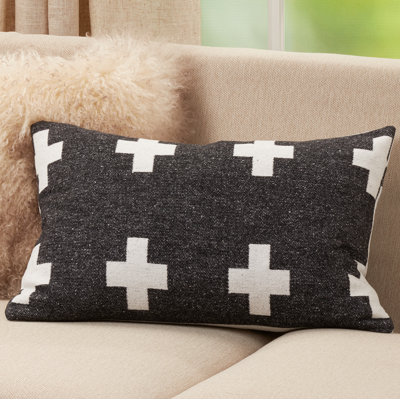 Indre Swiss Cross Design Rectangular Pillow Cover