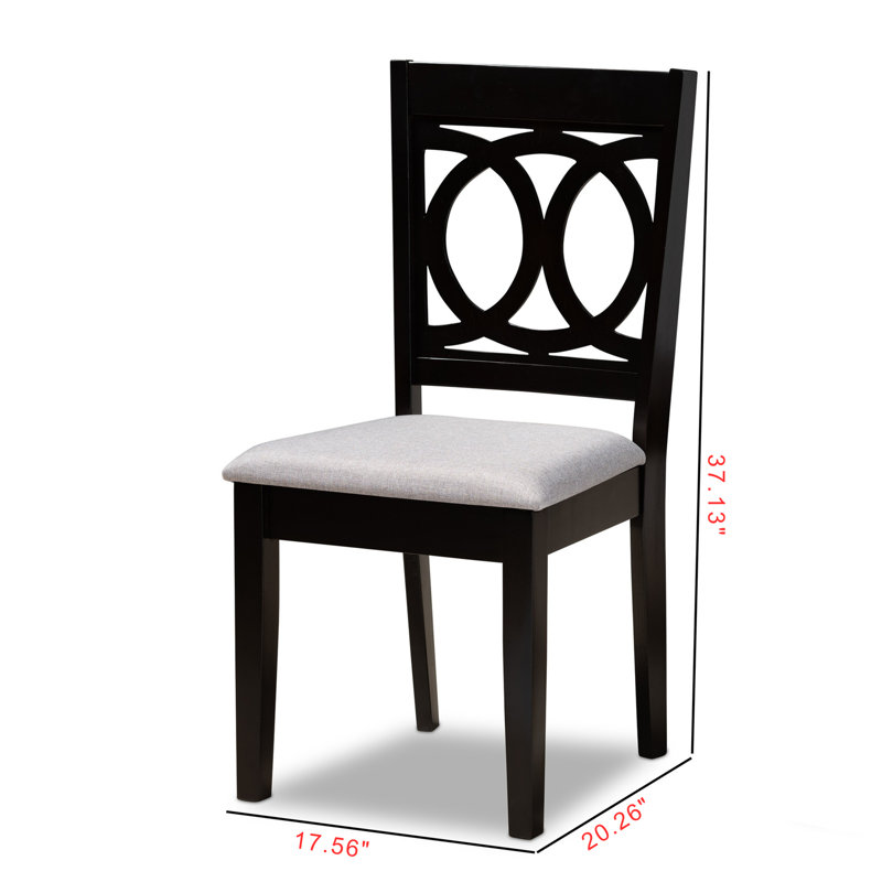 18.5'' H Upholstered Parsons Chair, Gray