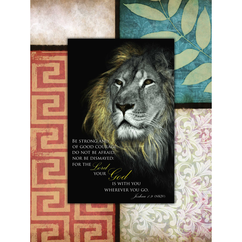 " Lordly Lion Patterns ", 16" H x 12" W  