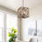 4 - Light Unique Square Chandelier