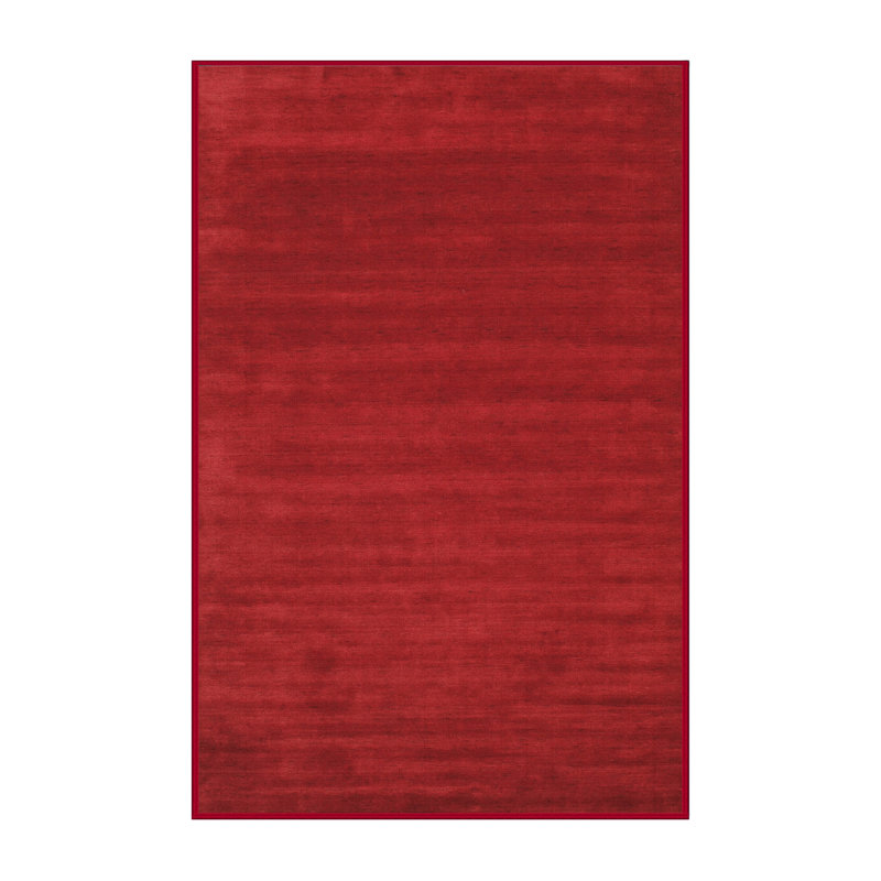 Tapis rouge contemporain, Rectangle 5 pi x 8 pi