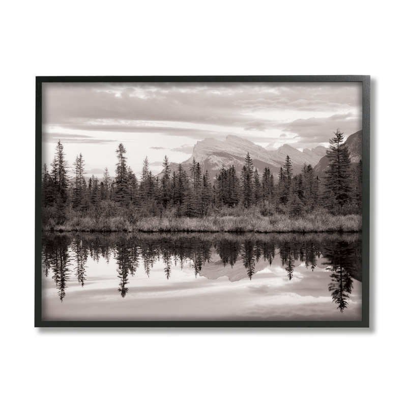 «Stupell Industries Lakeside Woodland Landscape», art mural sur toile par Dennis Frates, H 24 po x l 30 po x P 1,5 po