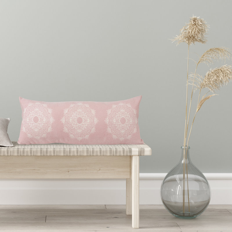 Housse de coussin Mandala, Rose, Polyester