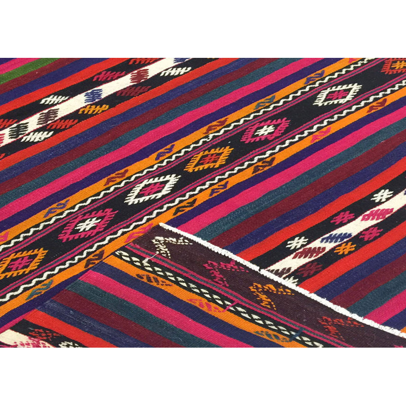 One-of-a-Kind 4'4" X 6'9" 1960s Wool Area Rug in