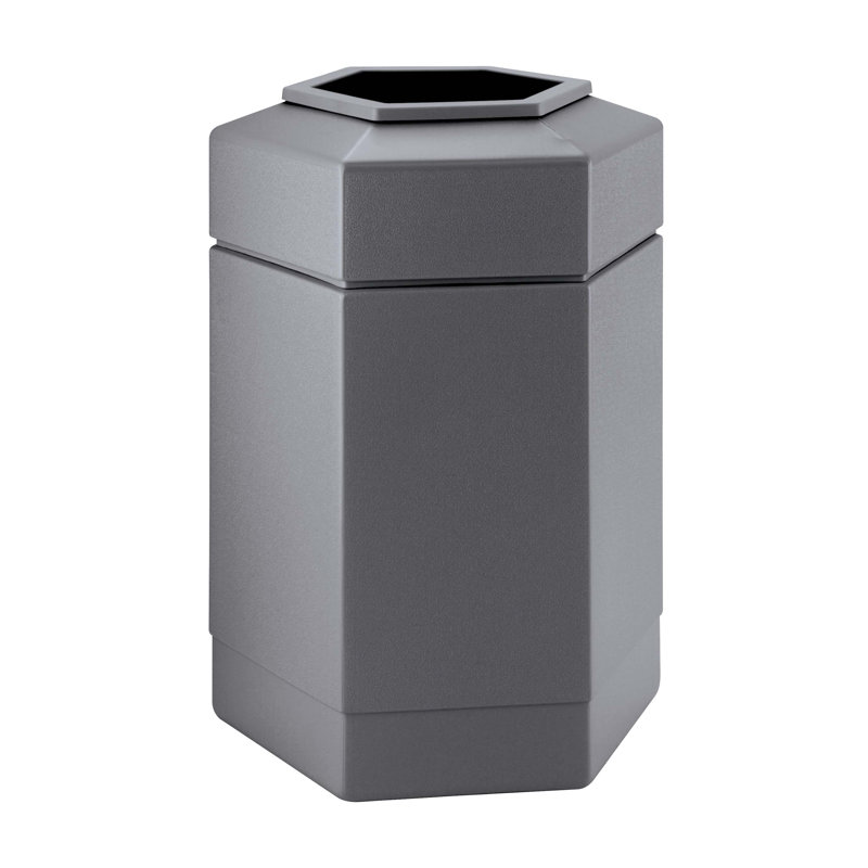 Poubelle PolyTec 30 gallons, Gris