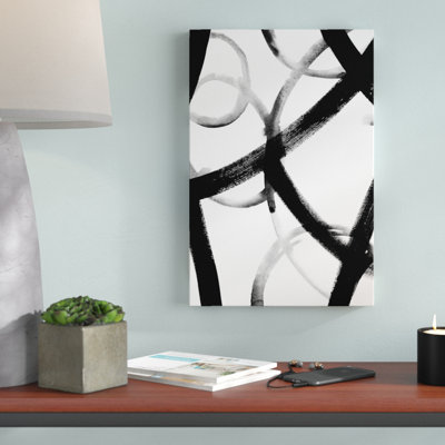 " Monochrome Ripple I " by Grace Popp Painting Print